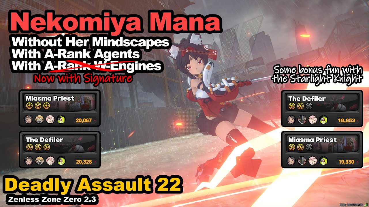 Deadly Assault S22 | Nekomata M0W1 with A-Rank Agents | ZZZ 2.3
