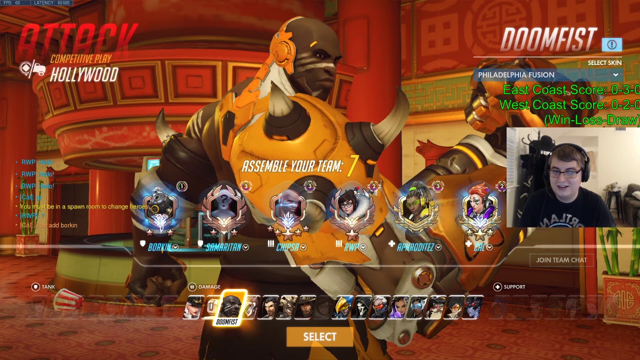 Чипса: вот как игрок Overwatch League играет за Кулака Смерти