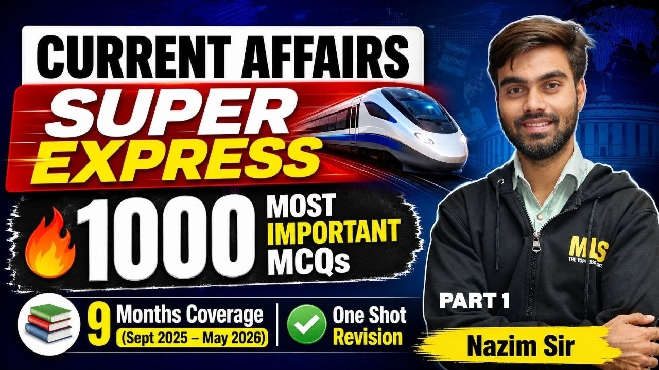 1000 Most Important MCQs  | Current Affairs Super Express | Jamia BA LLB 2026  | One Shot Revision
