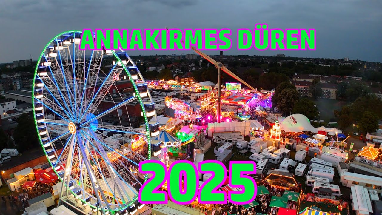 ANNAKIRMES DÜREN 2025 🇩🇪 #drone #dji #annakirmes #düren #2025 #firstday #opening