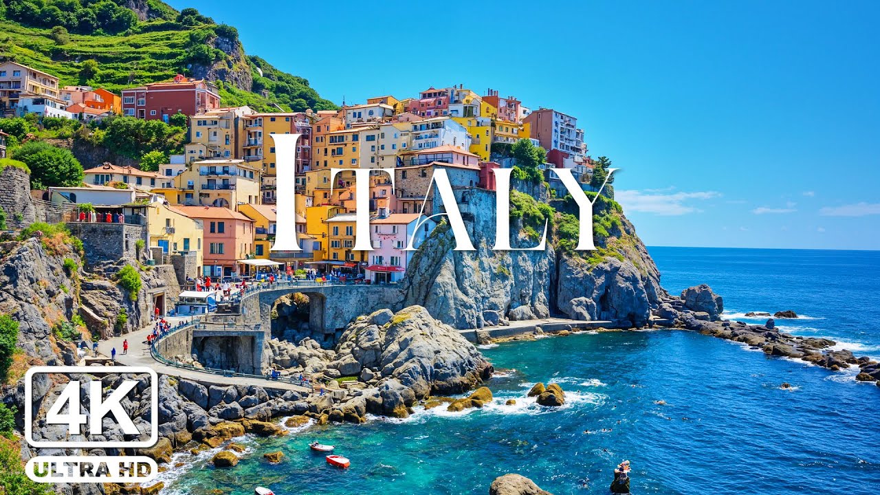 Italy 4K Video - Explore Breathtaking Alps, Rolling Tuscany Countryside & Peaceful Relaxing Music