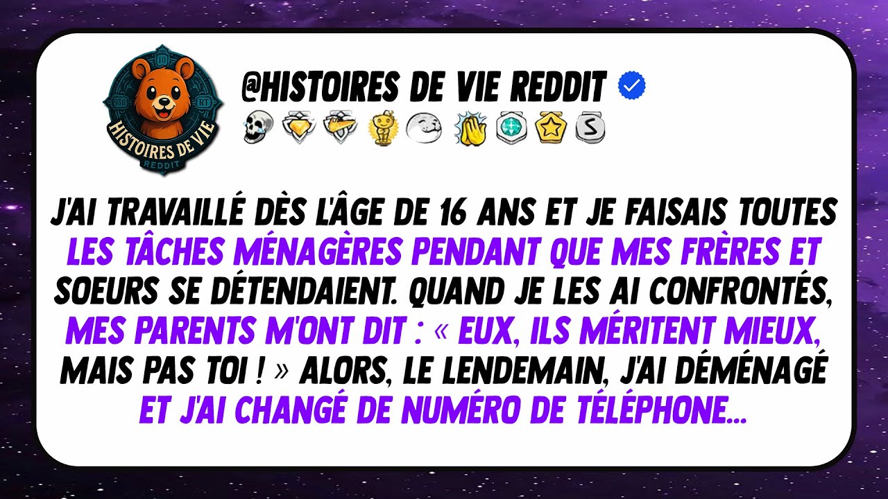 J'ai Travaillé Dès 16 Ans Tandis Que Mes Frères Se Détendaient—Le Lendemain, J'ai Disparu