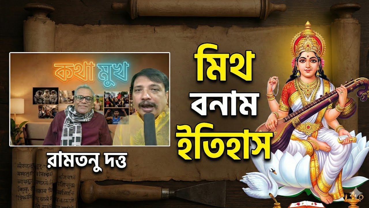 চেনা অচেনা সরস্বতীর কাহিনী ।মিথ, পুরাণ এবং বস্তুবাদ। আলাপনের রামতনু দত্ত।