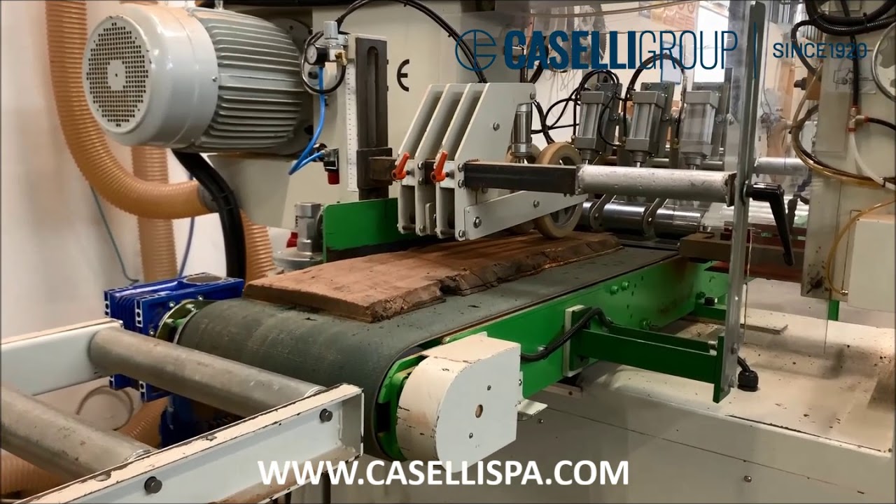 CASELLI - Sega a nastro orizzontale per taglio lamelle e parquet HBR 400