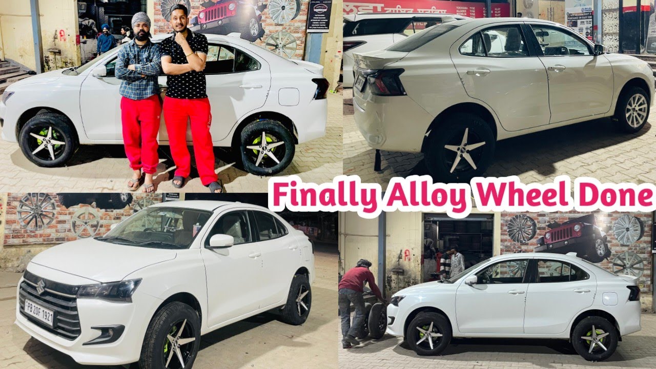 Finally New Alloy Wheels 🛞 And Tyres Done 🔥Dzire 2026 !! ​@SohaljassYT 