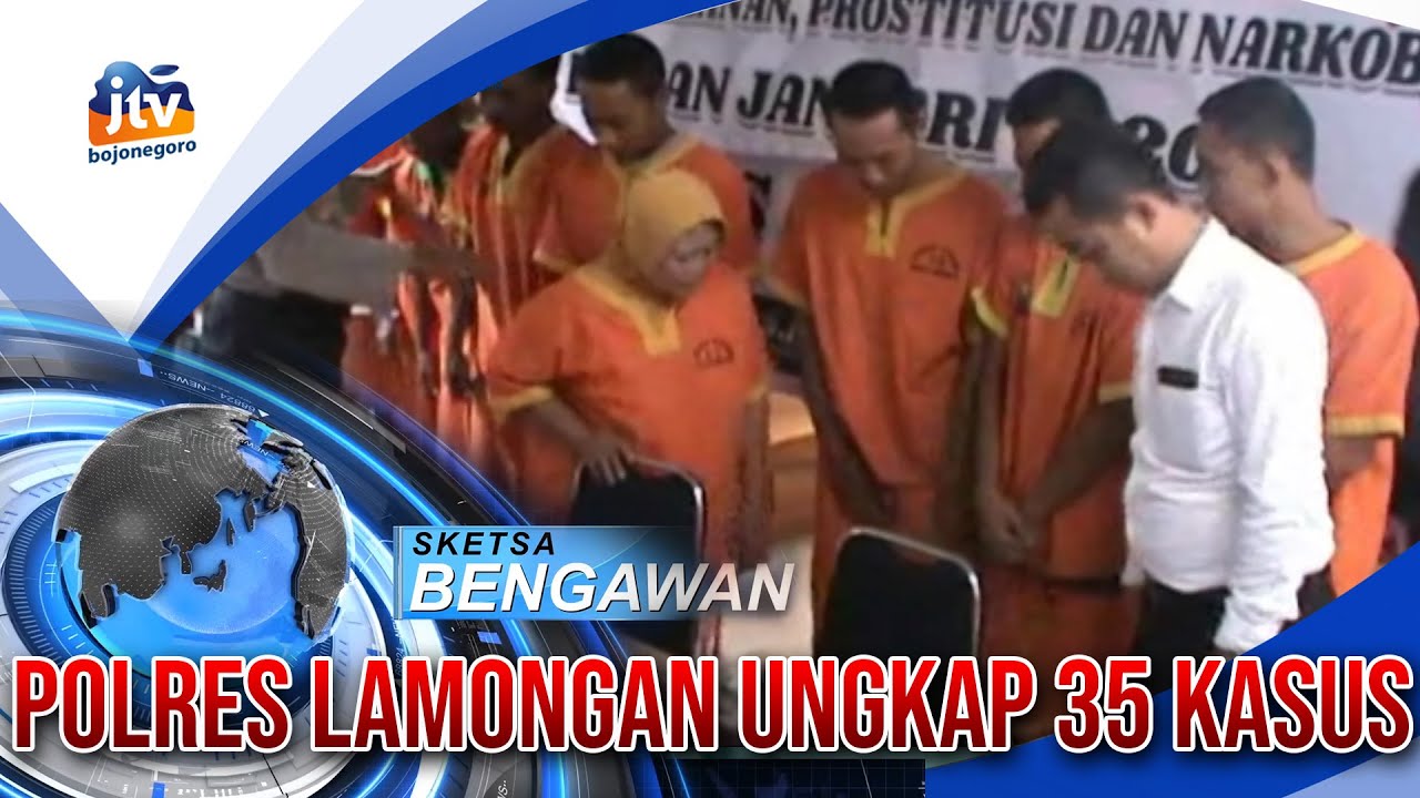 LAMONGAN - Pertengahan Januari Polres Lamongan Ungkap 35 Kasus