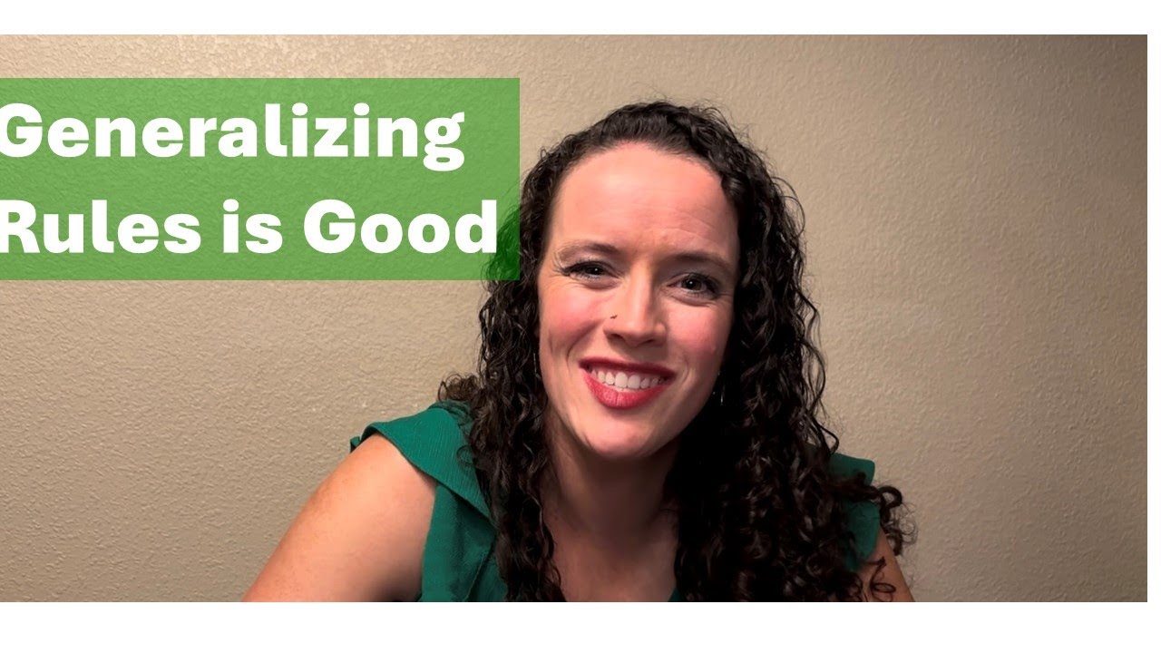 Mastering Spanish: Generalizing Rules