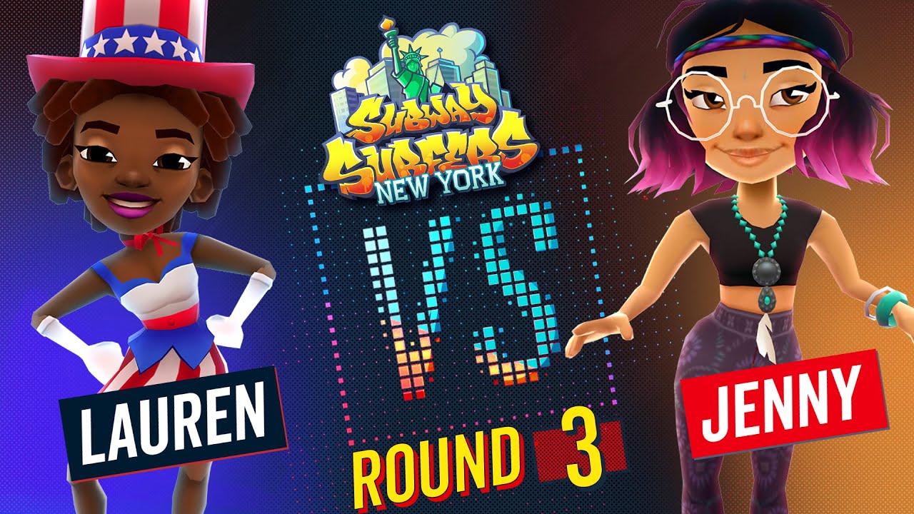 Subway Surfers Versus | Lauren VS Jenny | New York - Round 3 | SYBO TV