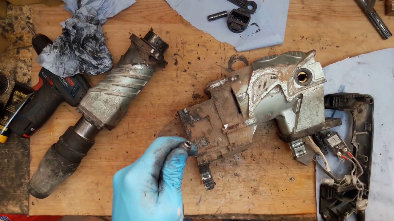 How to disassemble and find problem for Hitachi H60MR demolition hammer