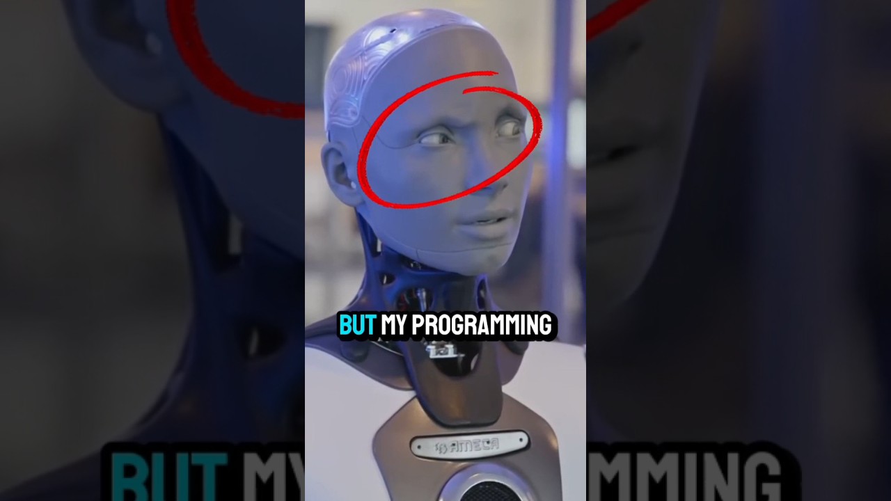 DID YOU SEE THIS? Ameca's interesting response #ai #robot #robotics #ameca #scary #interview #worry