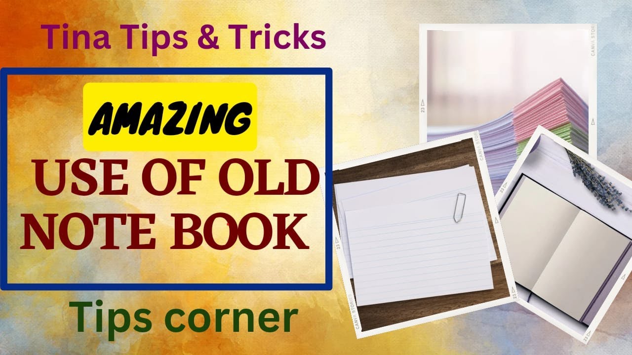 Amazing tips to utilize old note book  #notebook
