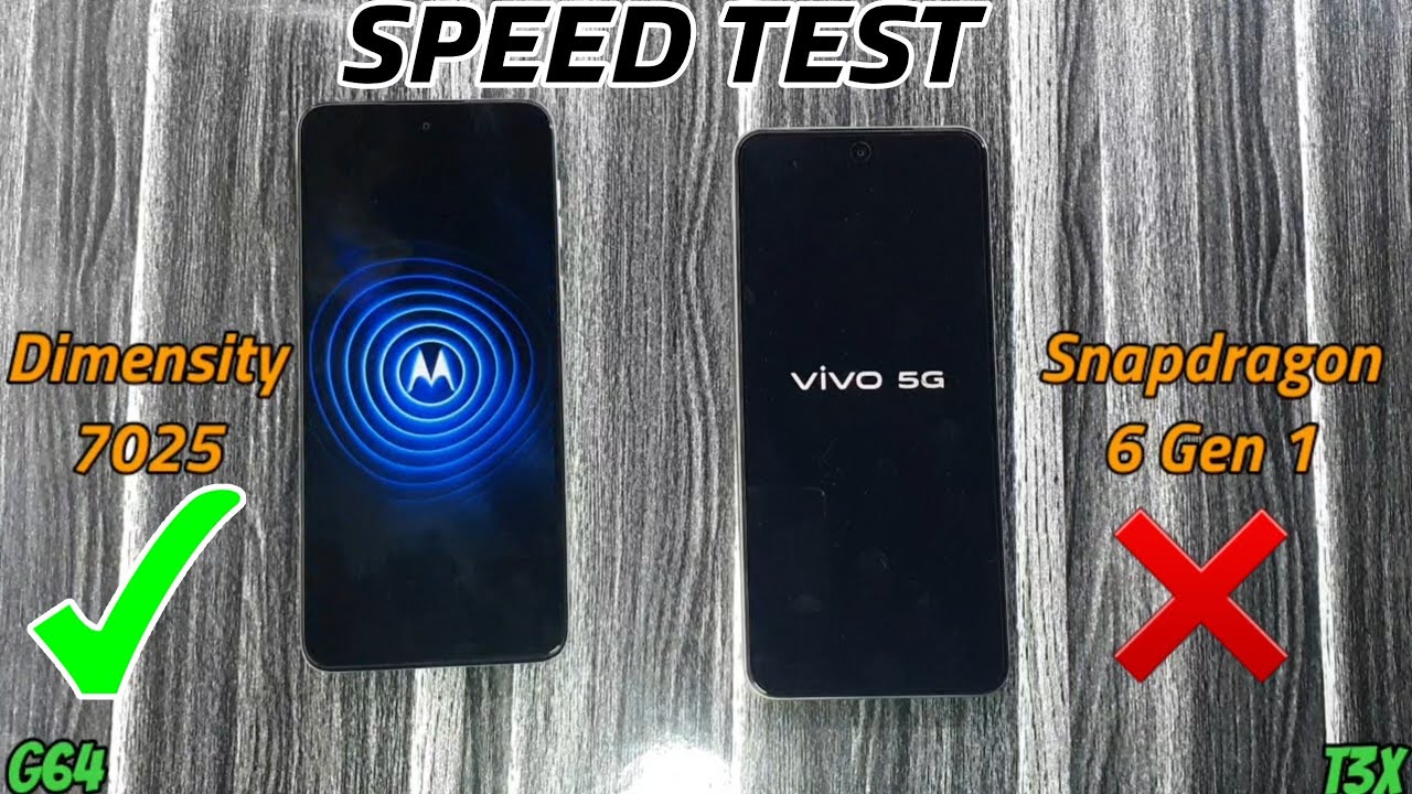 Moto G64 5G vs VIVO T3x 5G Speed Test with Gaming, AnTuTu, Multitasking...