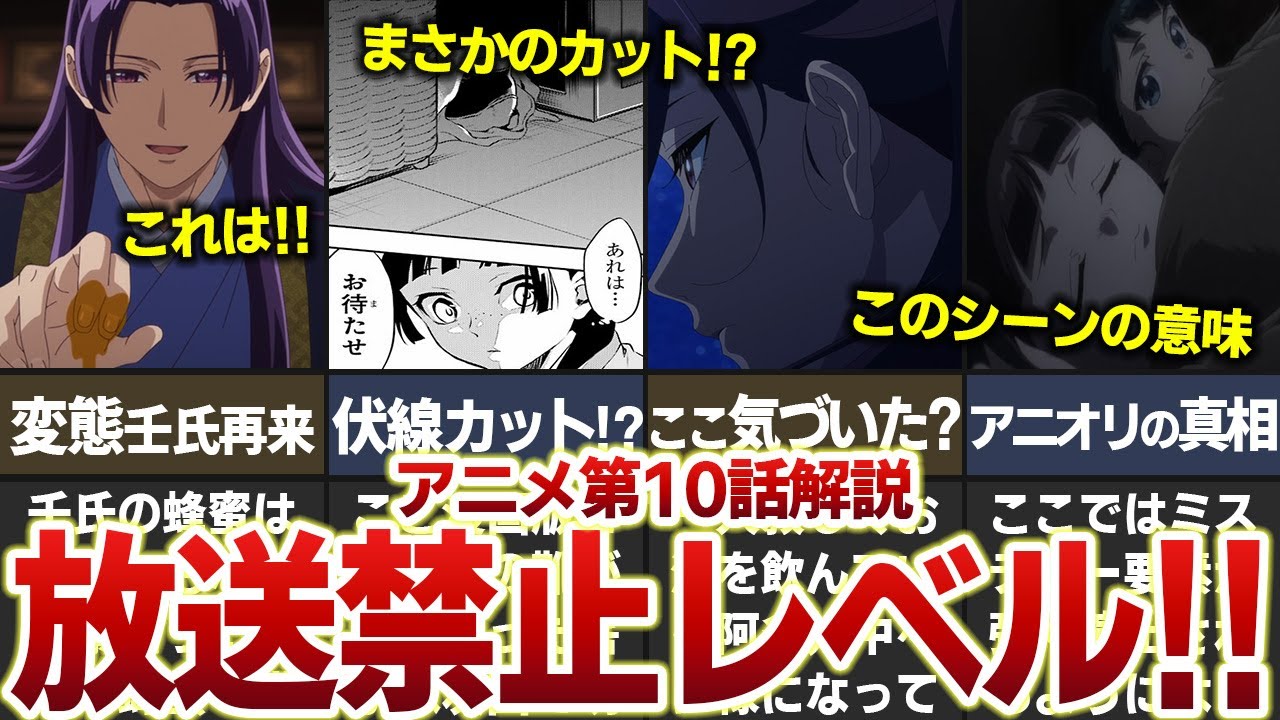 【薬屋のひとりごと】最新アニメ第10話を徹底解説！！重要な伏線がまさかのカット！？ #薬屋のひとりごと  #ゆっくり解説　#猫猫　#壬氏