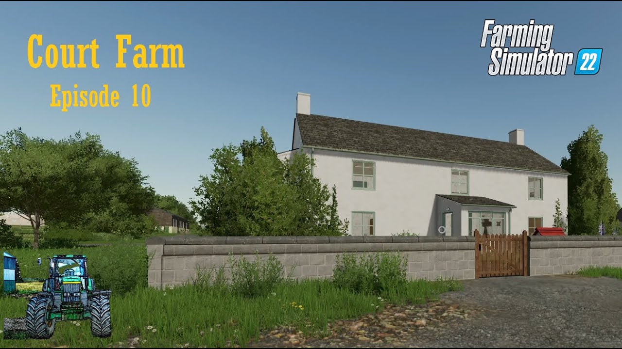 Court Farm Ep10| Farming Simulator 22| Selling lots of straw and Harvesting some Field Beans.
