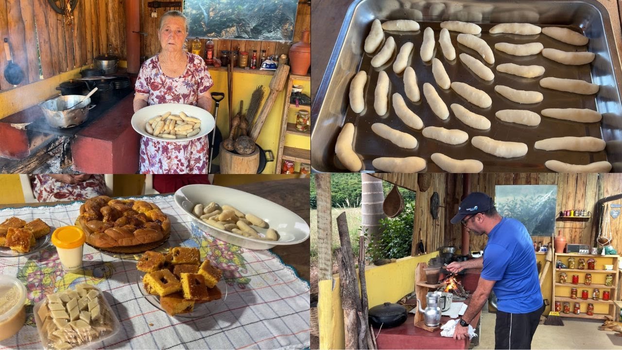 MINHA MÃE FEZ BISCOITO DE POLVILHO, BROA DE FUBÁ  E TEVE CUSCUZ NA CASINHA NO PÉ DA SERRA.
