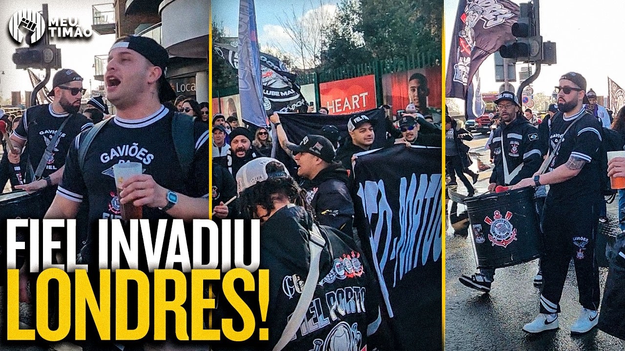 TORCIDA DO CORINTHIANS FAZ A FESTA ANTES DA ESTREIA DO CORINTHIANS NO MUNDIAL FEMININO