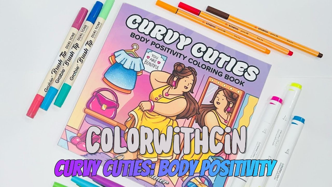 Coloring Book Flip Through: Curvy Cuties