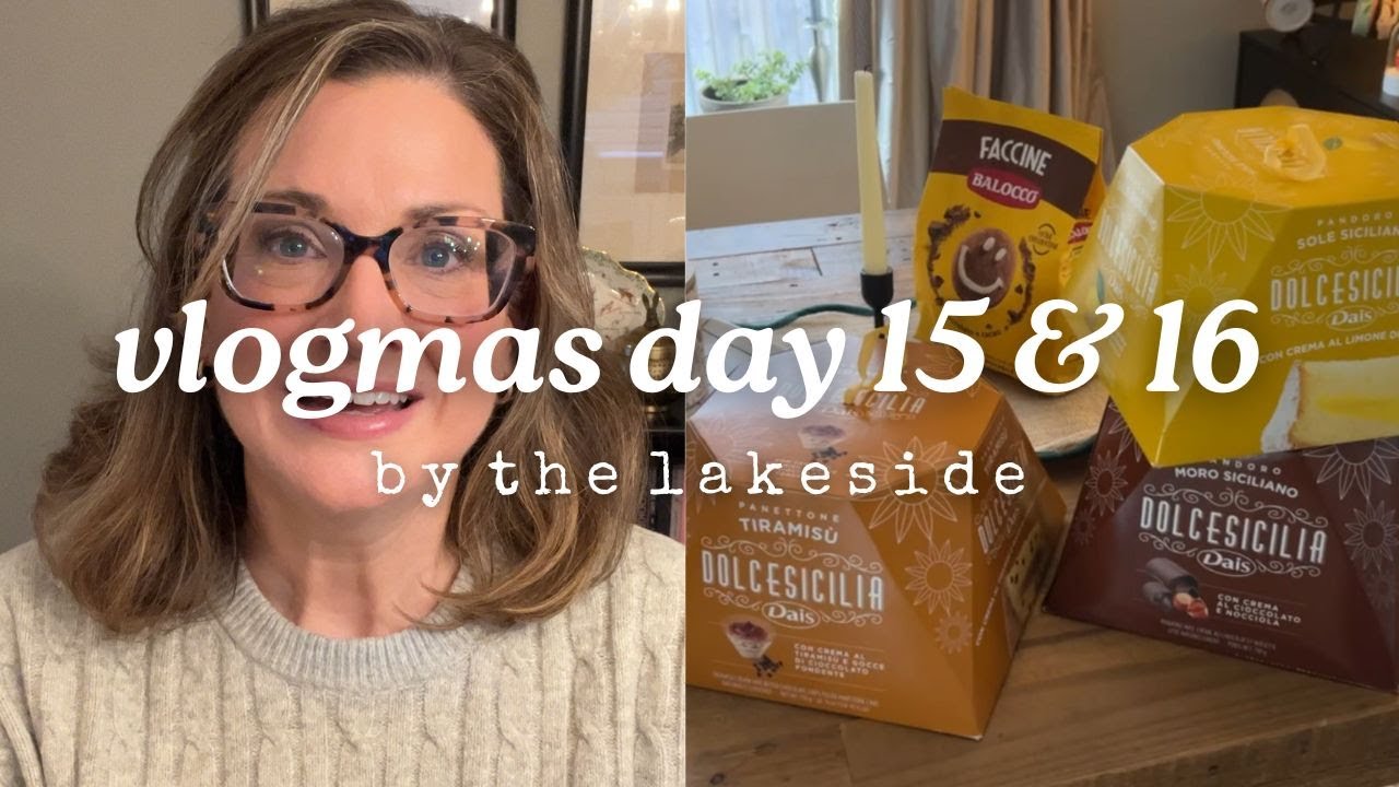 vlogmas day 15 & 16 | the Italian market & panettone shopping