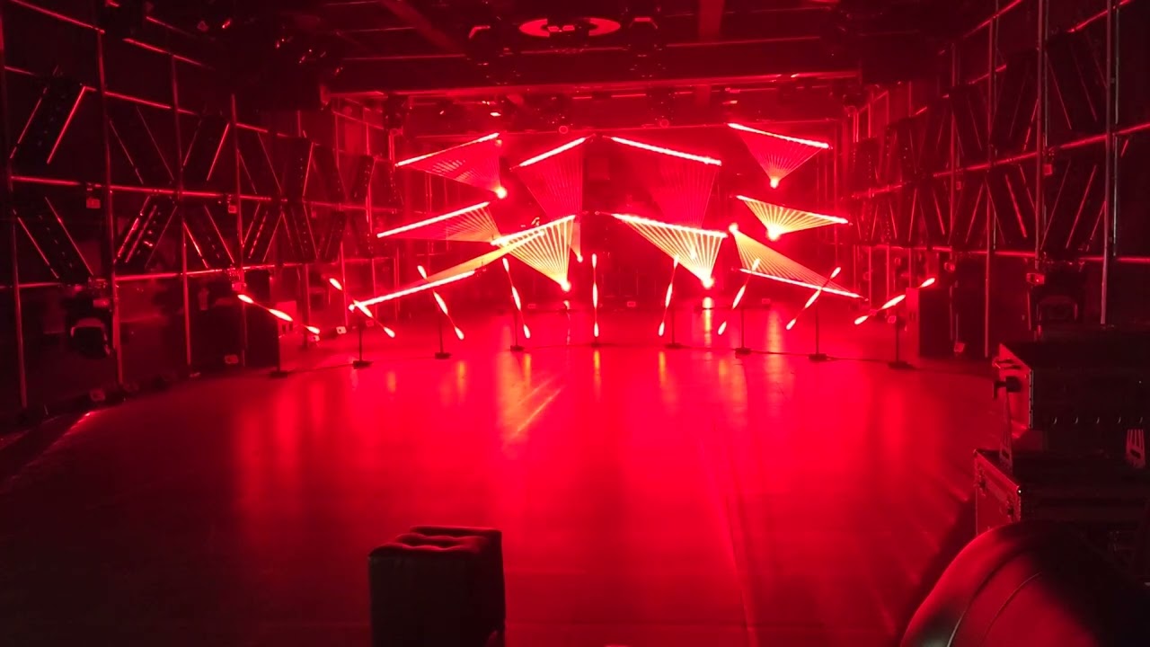 Stage laser show