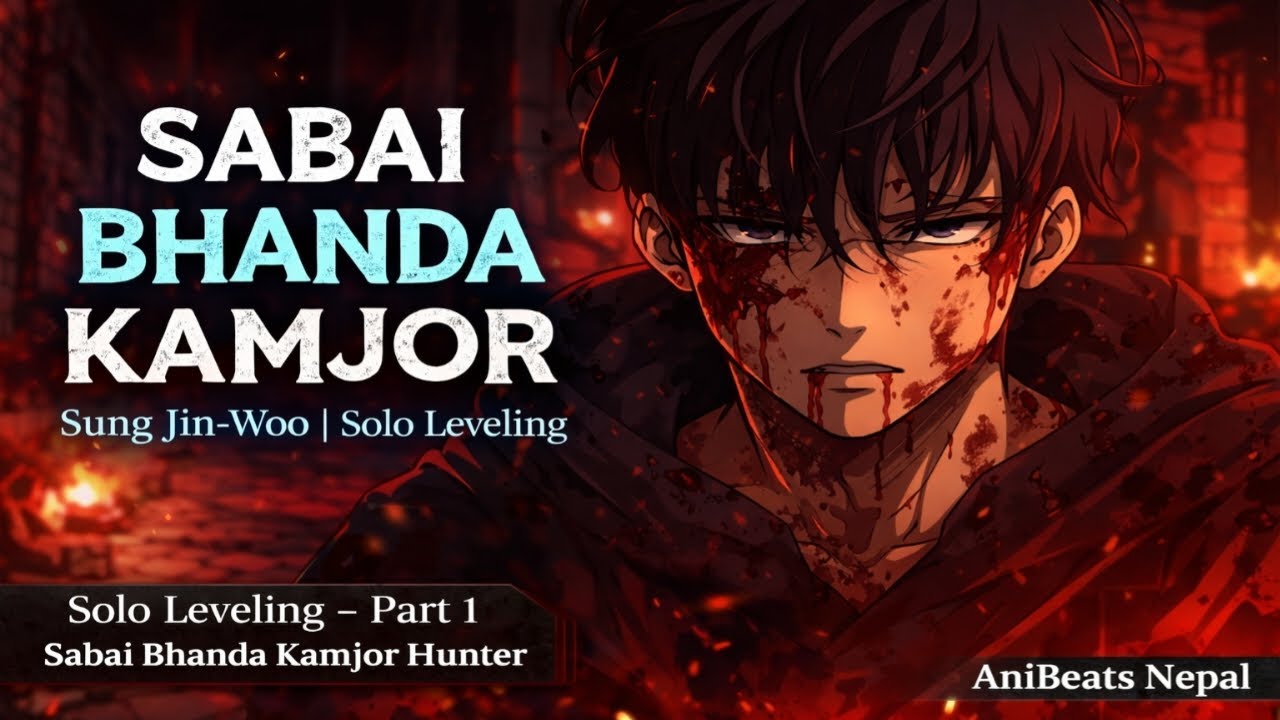 🎵 Solo Leveling Nepali Song | Sung Jin-Woo First Dungeon Journey | कमजोर Hunter को कथा