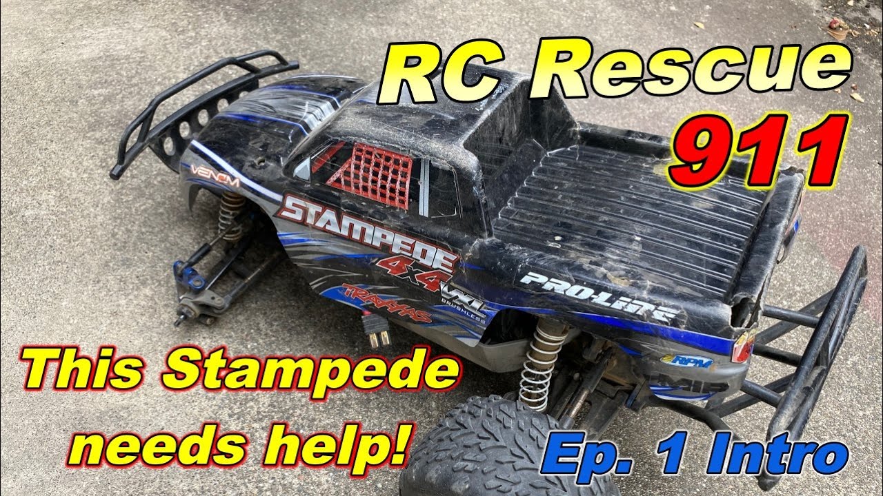 Traxxas Stampede 4x4 VXL cleaning fix repair disassembly used RTR Ep. 1