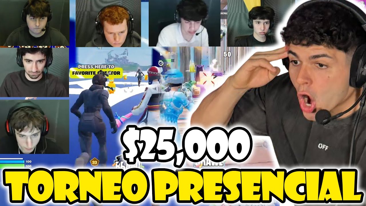 GORILON REACCIONA A TORNEO PRESENCIAL POR $25,000 SOLO🏆PETERBOT, K1NG, ZENN, EOMZO, MUZ, REET Y MAS