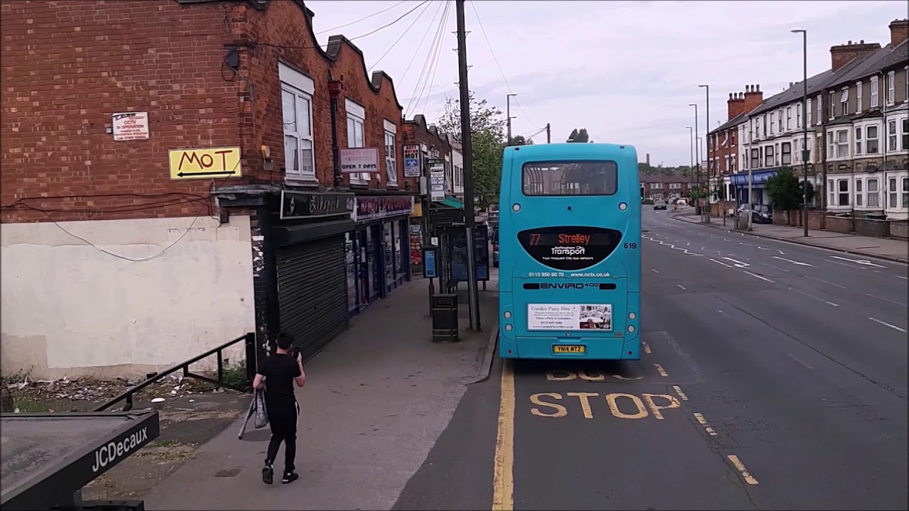 Full Route of NCT Turquoise line 79 to Arnold Front Street via Bulwell - YN65 XFL 652.