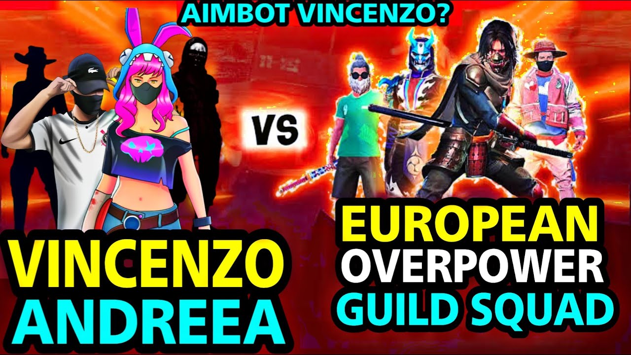 AIMBOT? VINCENZO & ANDREEA VS OVERPOWER EUROPE SERVER GUILD SQUAD Clash Squad Custom Match