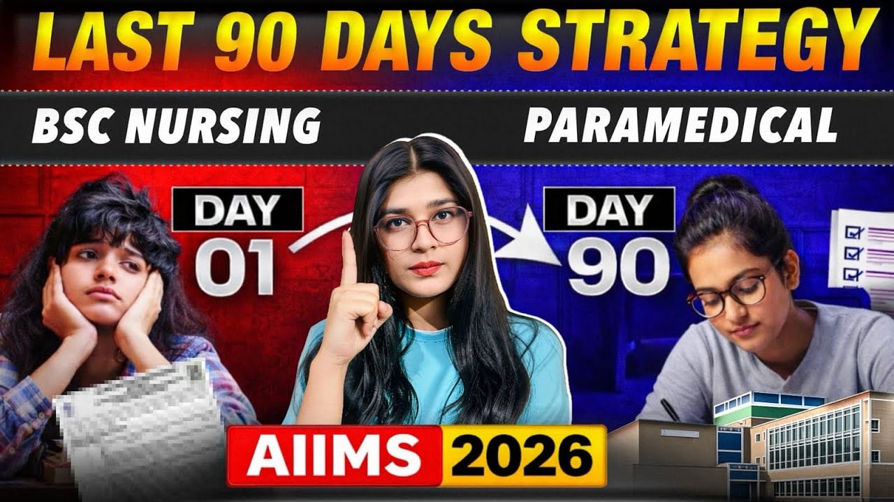 COMPLETE SYLLABUS in 90 Days | AIIMS BSc NURSING & PARAMEDICAL Exam 2026 | COMPLETE PLAN | 