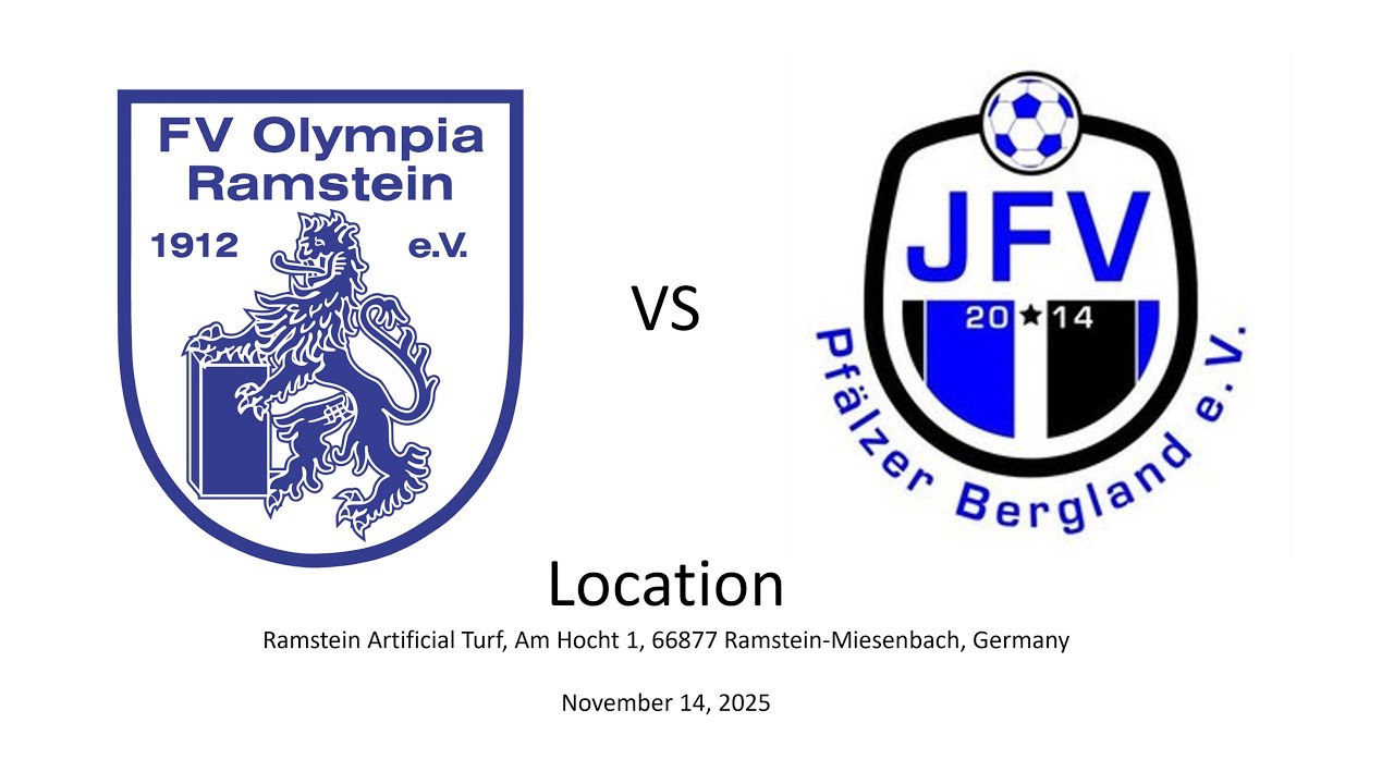 FV Olympia Ramstein vs JFV Pf&auml;lzer Bergland