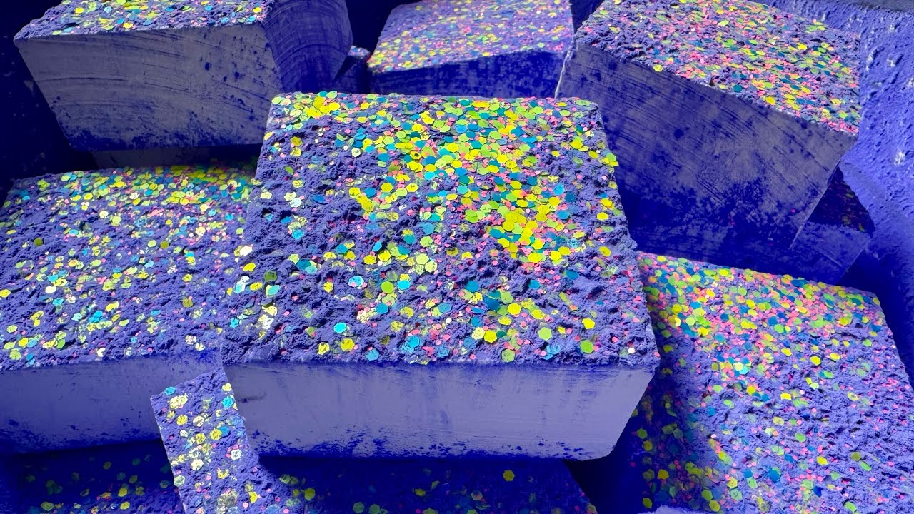 Fresh Gym Chalk with Purple Powder & New Glitter 
