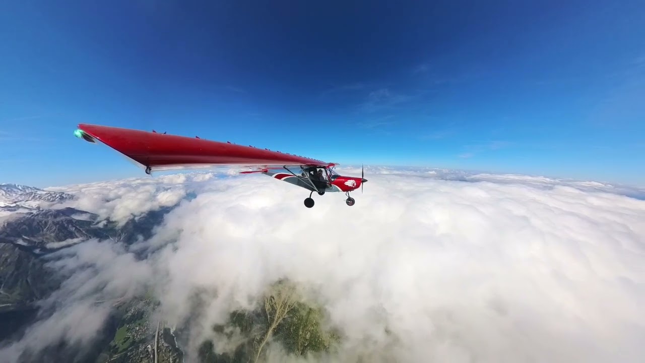 Vol Mont Blanc - Mémoire vivante 1989 - Pilote y.mathelin sur ULM G1  commande manuelle PMR.