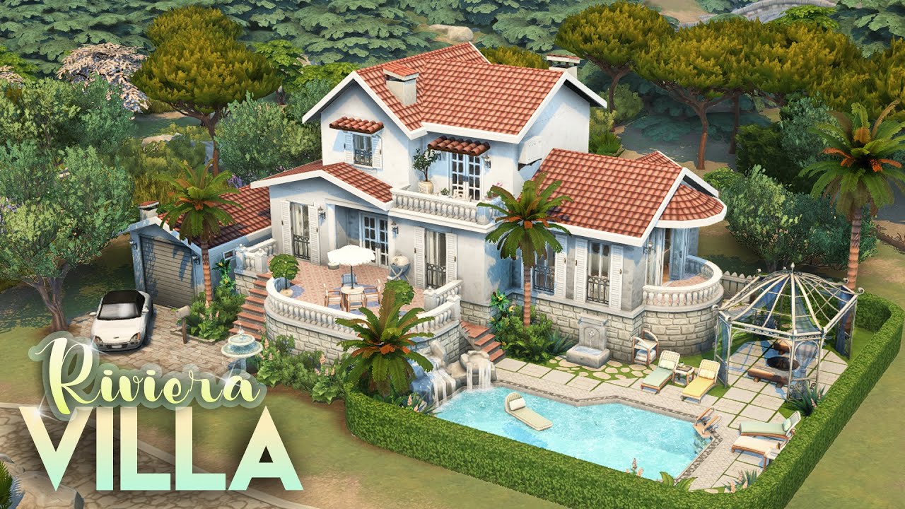 VILLA RIVIERA [NO CC] | Dream Mediterranean Family Home | The Sims 4: Riviera Retreat Speed Build