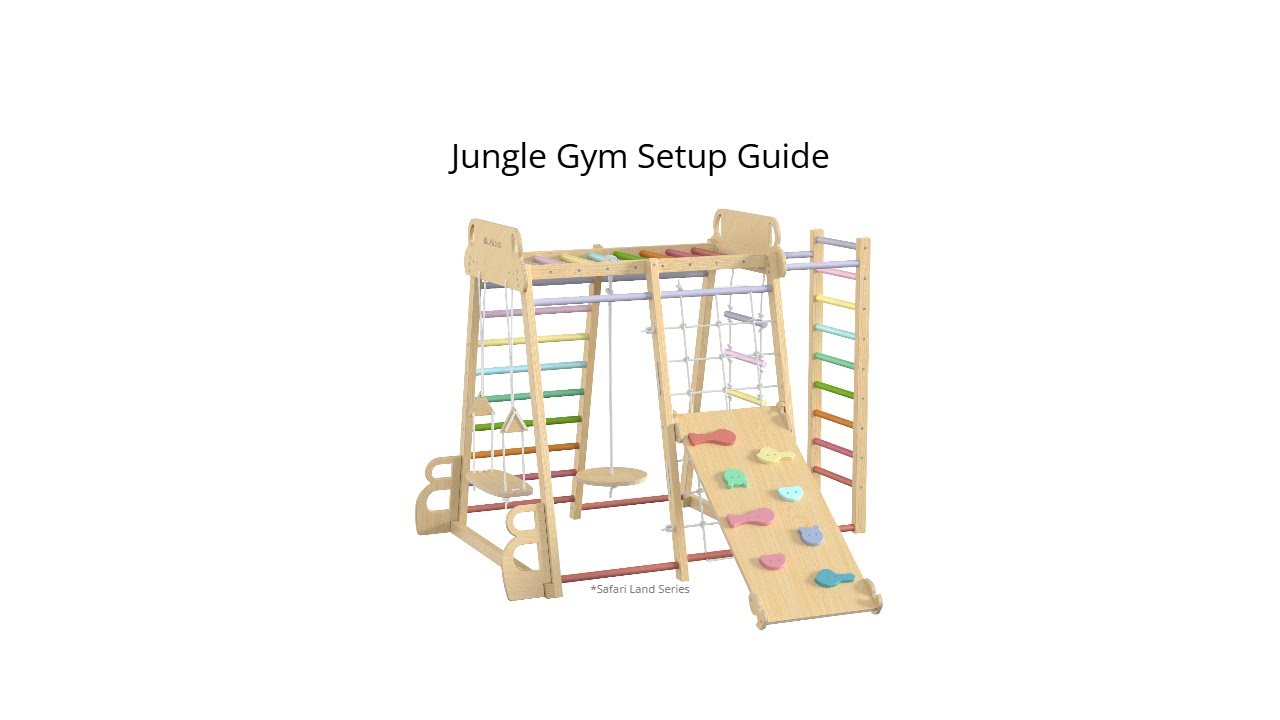 BlueWood Safari Land Series Indoor Jungle Gym Assembly Video| Complete Setup Guide| Customer Support