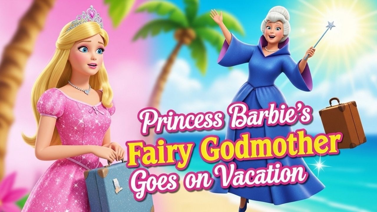 Barbie's Fairy Godmother Goes on Vacation - | A2 English | Easy English