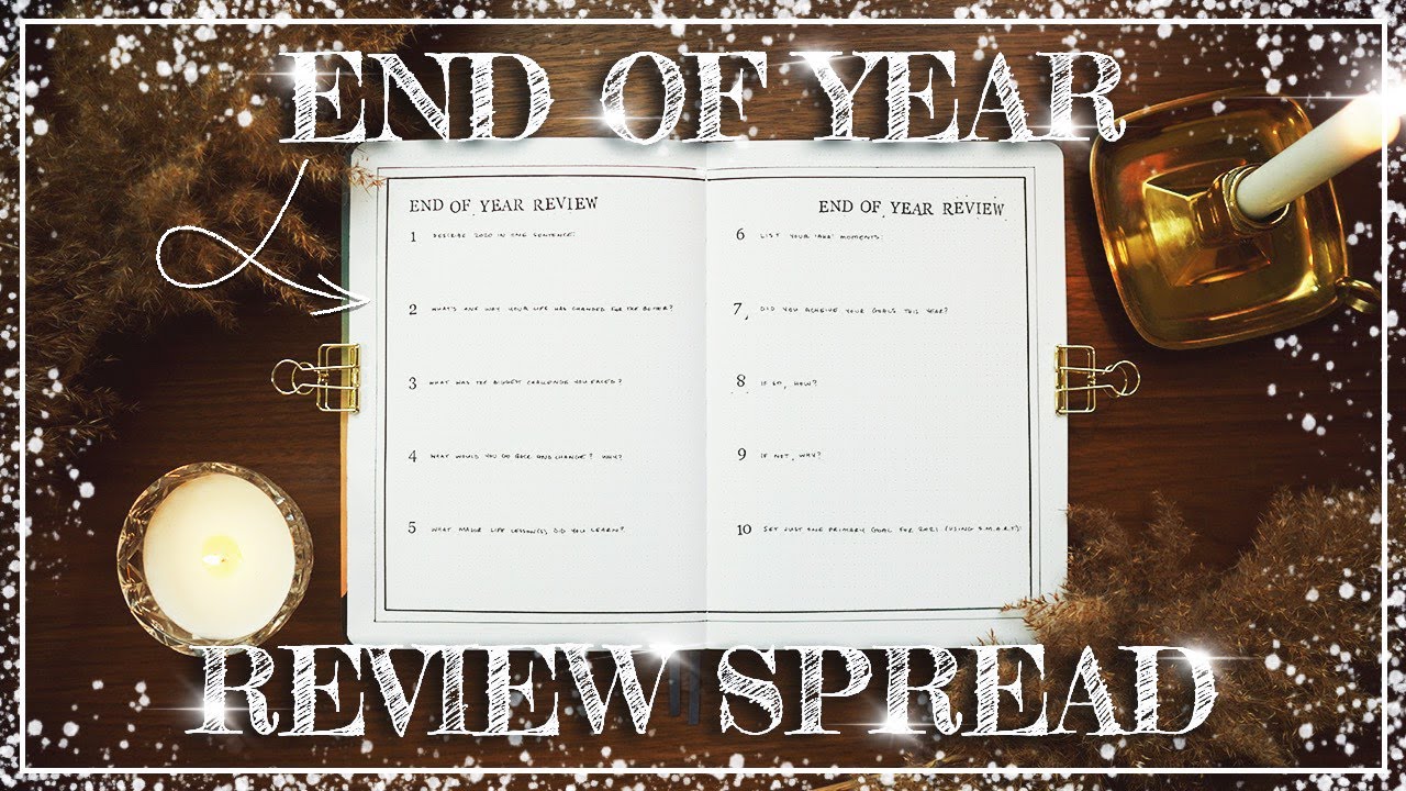 How To: End of Year Review Spread + a Notebook Therapy Giveaway! |  Plantmas Day 3