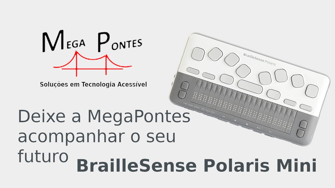 BrailleSense Polaris Mini - Uma REVOLUÇÃO na tecnologia Braille!