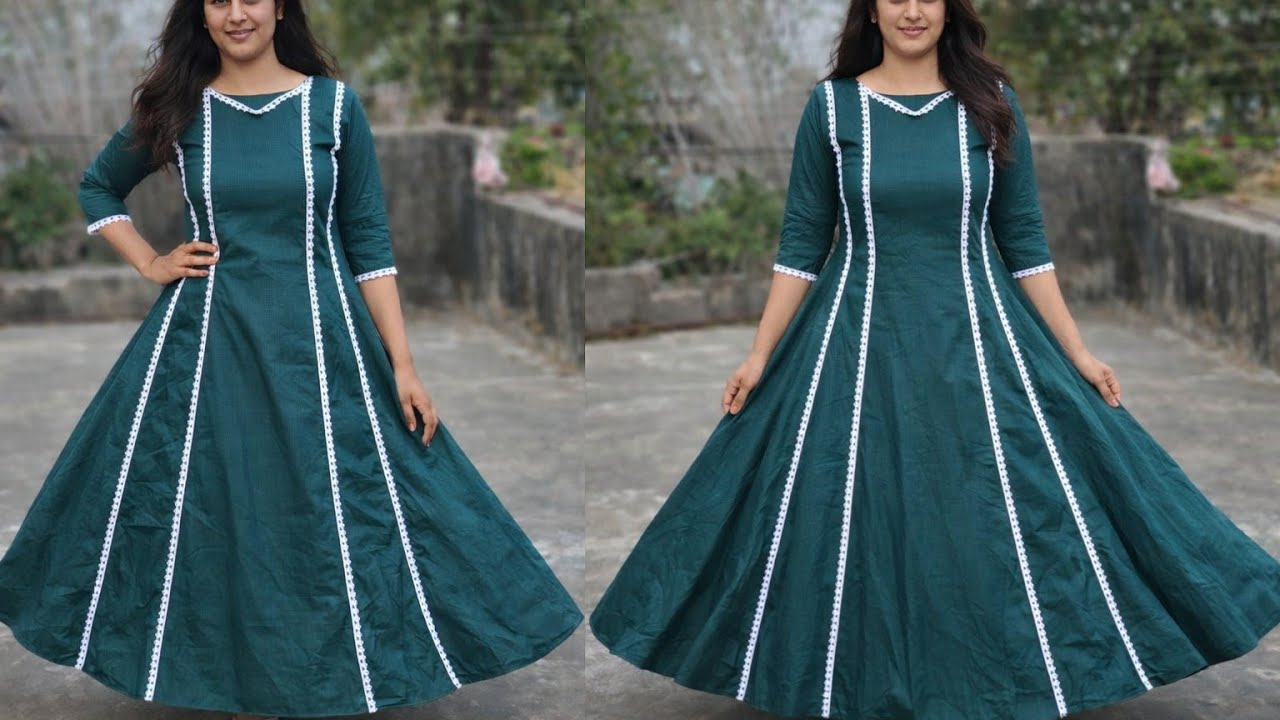 10 PANEL KURTI CUTTING AND STICHING/FRONT SLIT PANEL KURTI /PANEL KURTI CUTTING