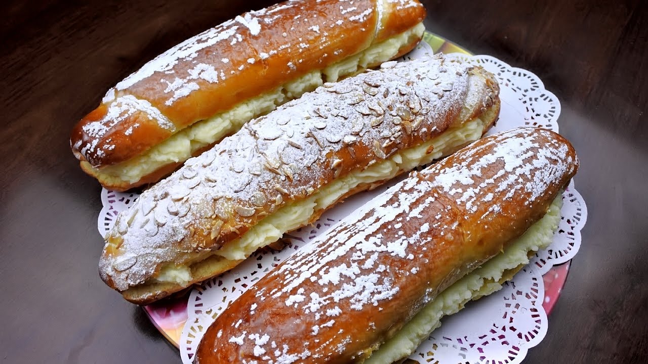 بريوش محشي بالكريمة أكثر من رائع😋يامي - طبخات ياسمين