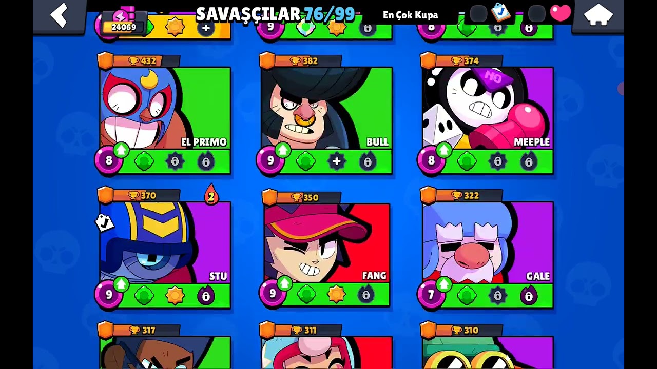 Mortis Le 1000kupa olmuştum gösterdim --Brawl Stars 🌟