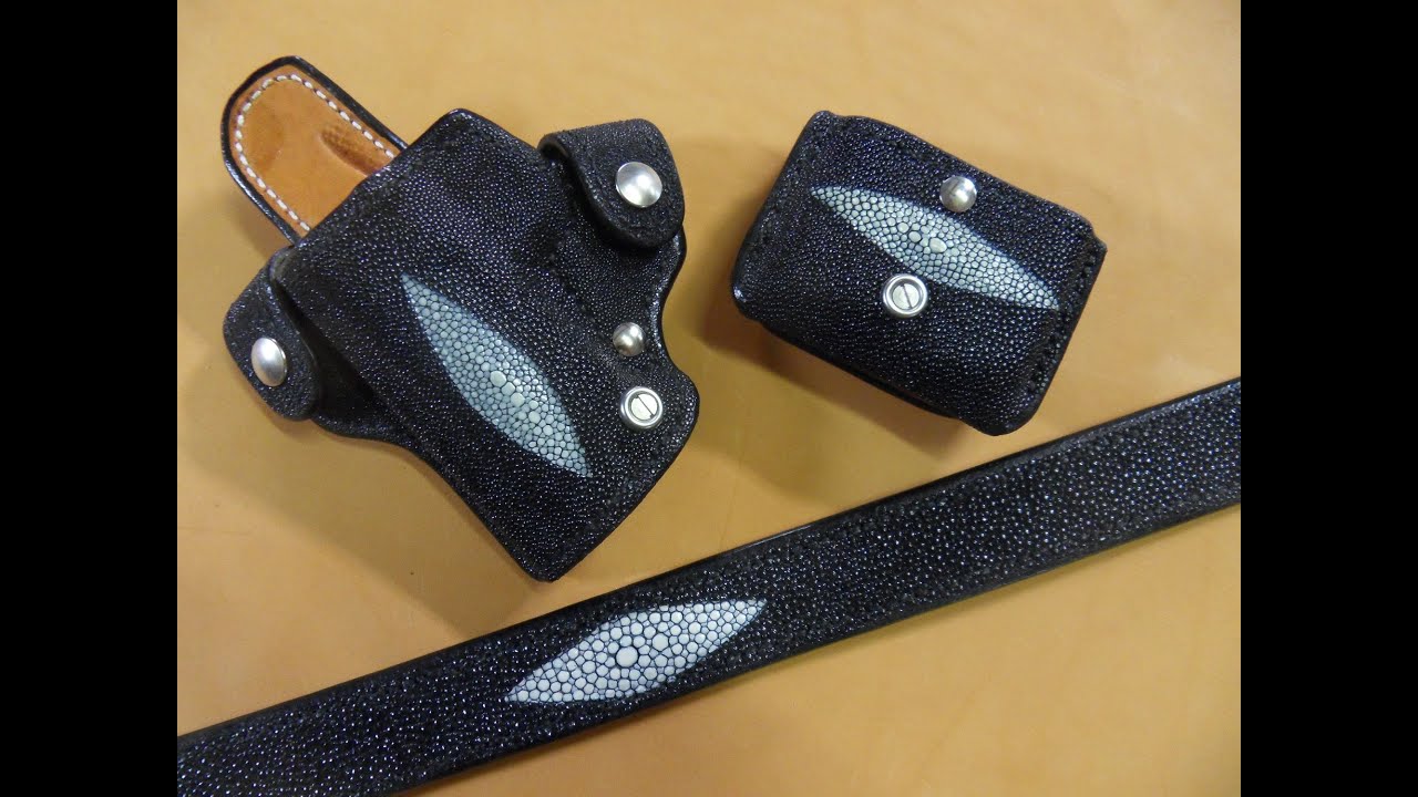 Building a custom made sting ray holster from scratch By Sam Andrews