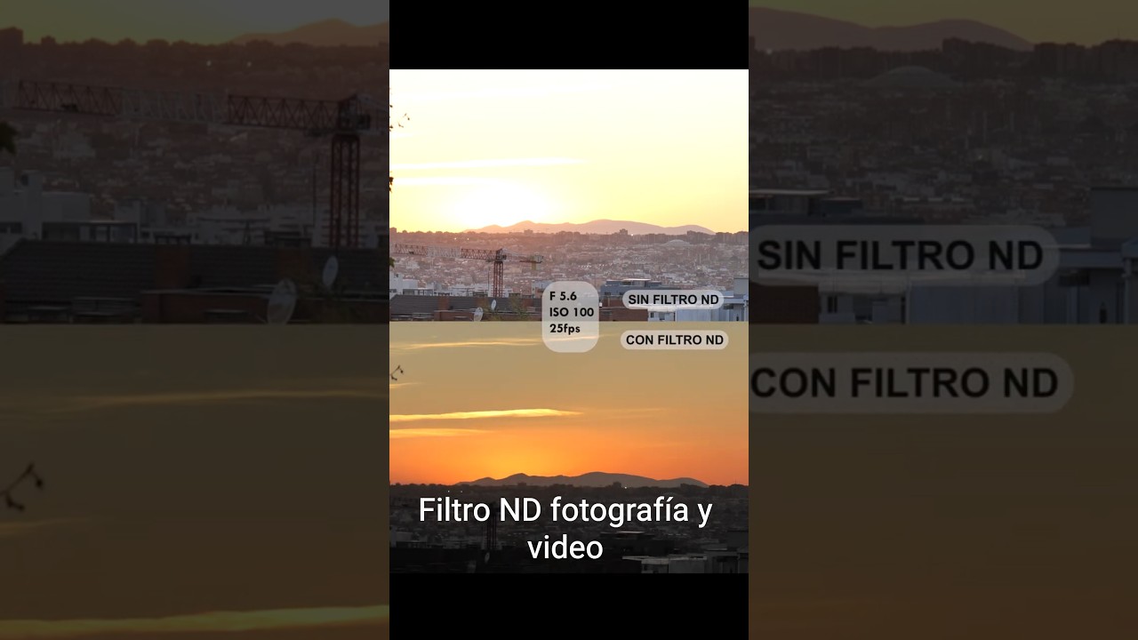 Filtro ND para fotograf&iacute;a y v&iacute;deograf&iacute;a #filmmaking #photography #lumixs5 #fotografia