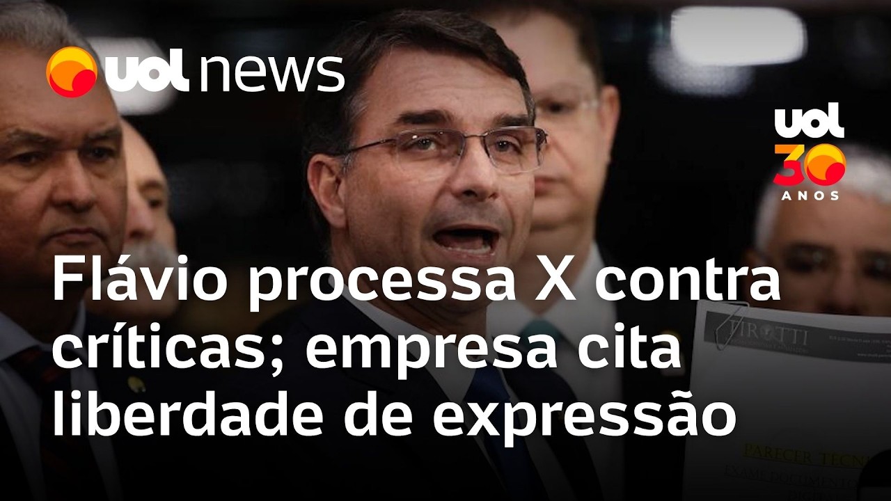 Fl&aacute;vio Bolsonaro processa X contra cr&iacute;ticas; empresa cita liberdade de express&atilde;o