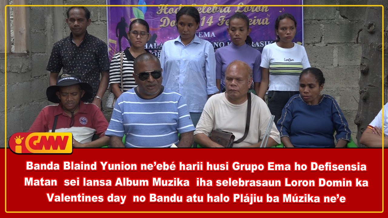 Banda Blaind Yunion ne’ebé harii husi Grupo Ema ho Defisensia Matan  sei lansa Album Muzika iha ...