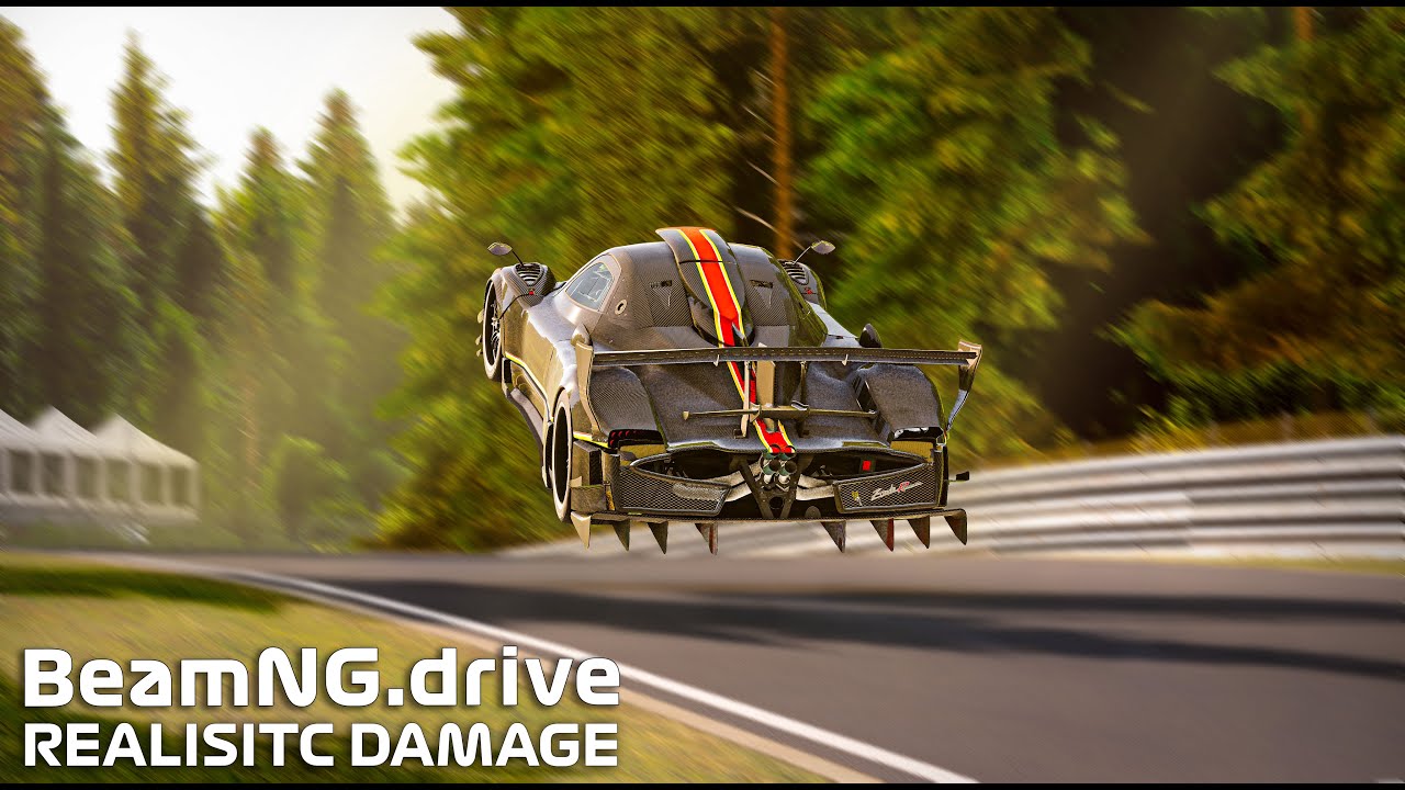 NURBURGRING Jump Compilation BUT With REALISTIC DAMAGE MODEL #6 | BeamNG Drive
