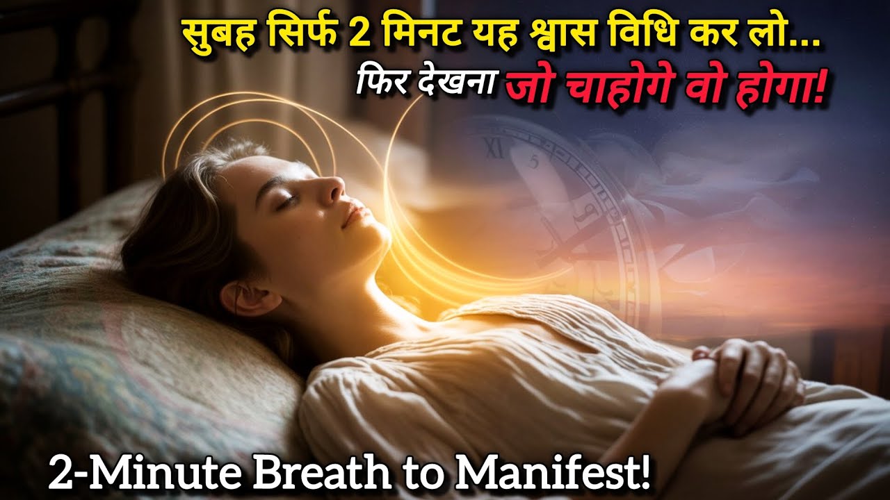 सुबह की 2 मिनट इस श्वास विधि से जो चाहोगे वो REALITY बनने लगेगा! Just 2-Minute Breath to Manifest!