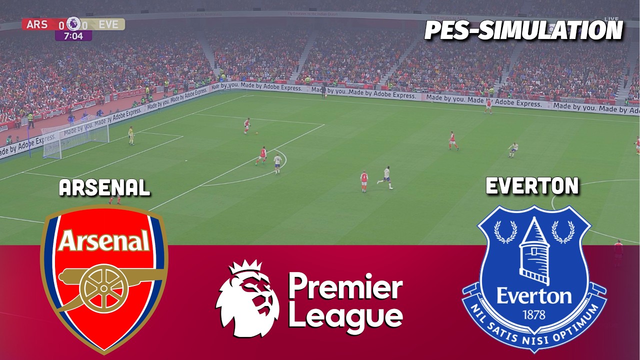 Arsenal vs Everton | Premier League 2025/26 | PES 21 Simulation
