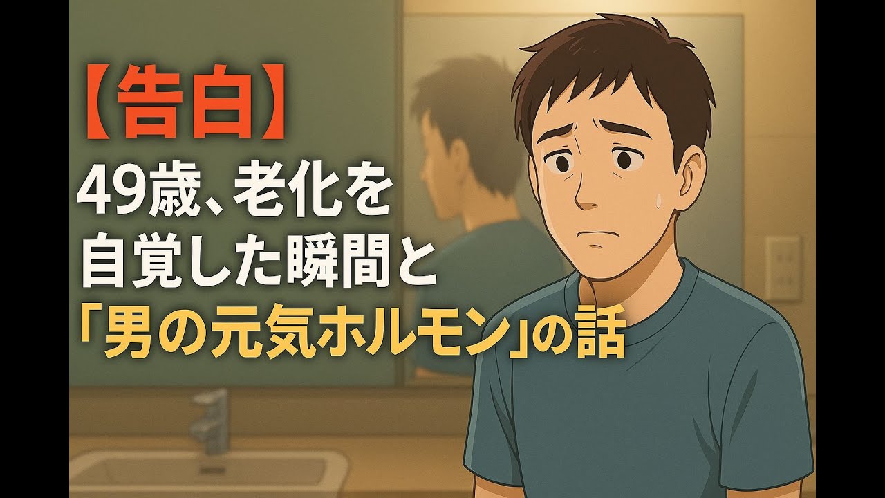 【告白】49歳、老化を自覚した瞬間と「男の元気ホルモン」の話