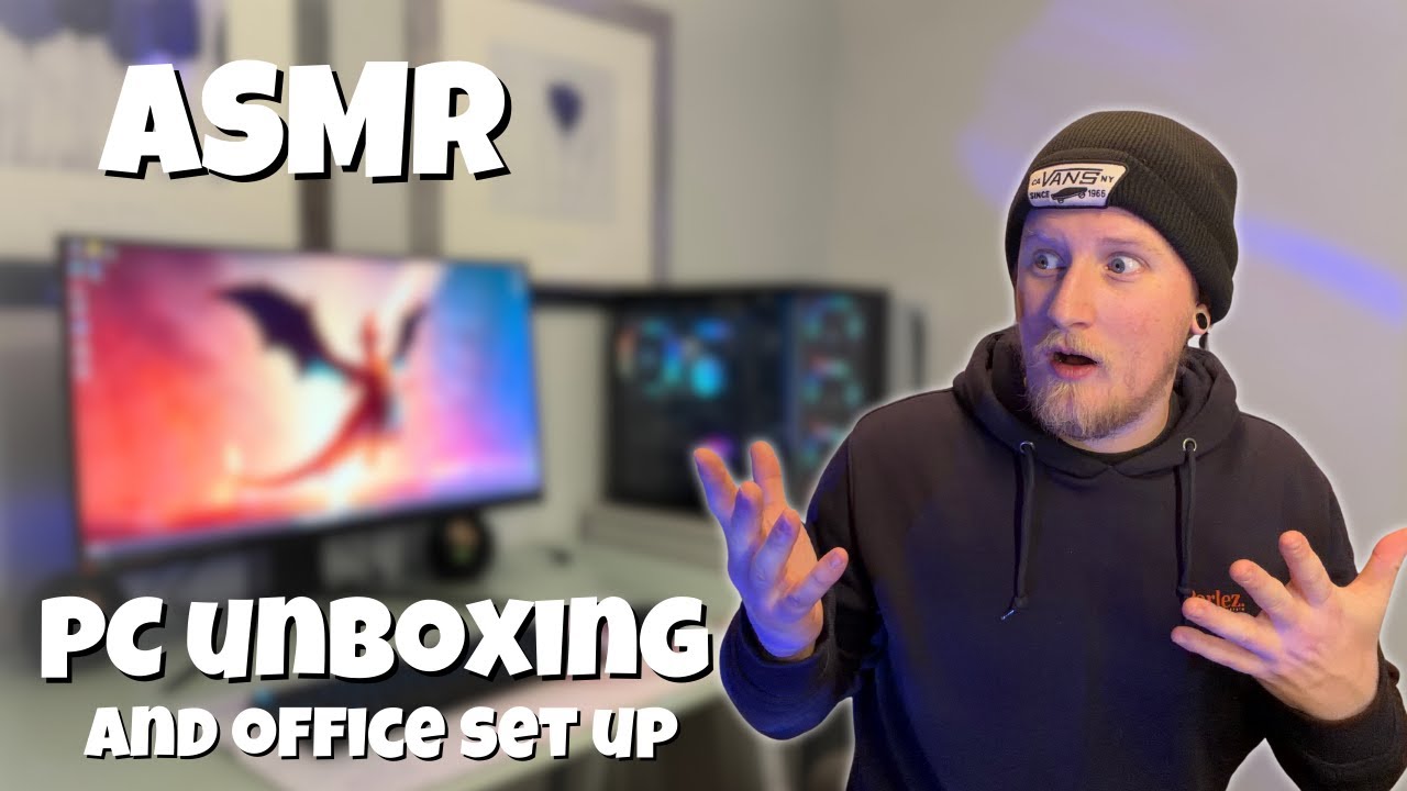 ASMR Gaming PC Unboxing | Arranging My New Office Space