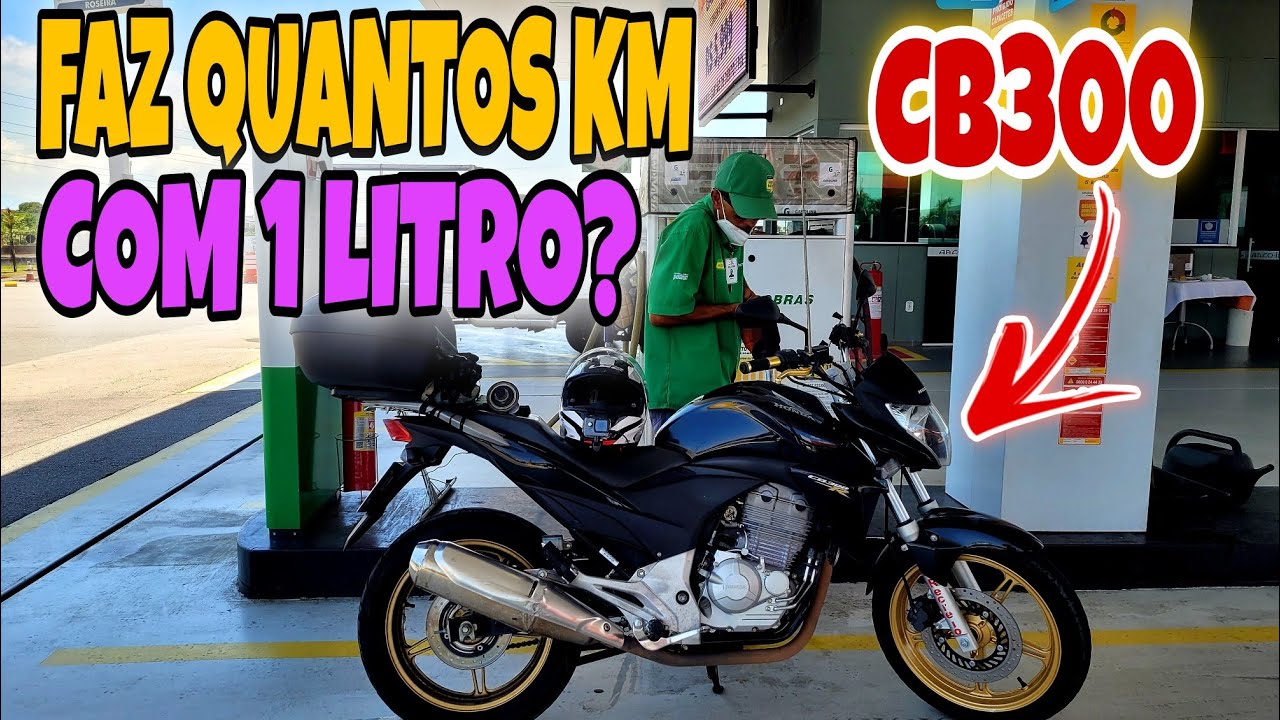 Quantos km a cb 300 faz com um litro? Consumo da cb300 na cidade - Motocar Oficial